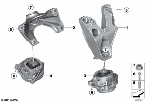 Engine Suspension for 2014 BMW M235iX #0