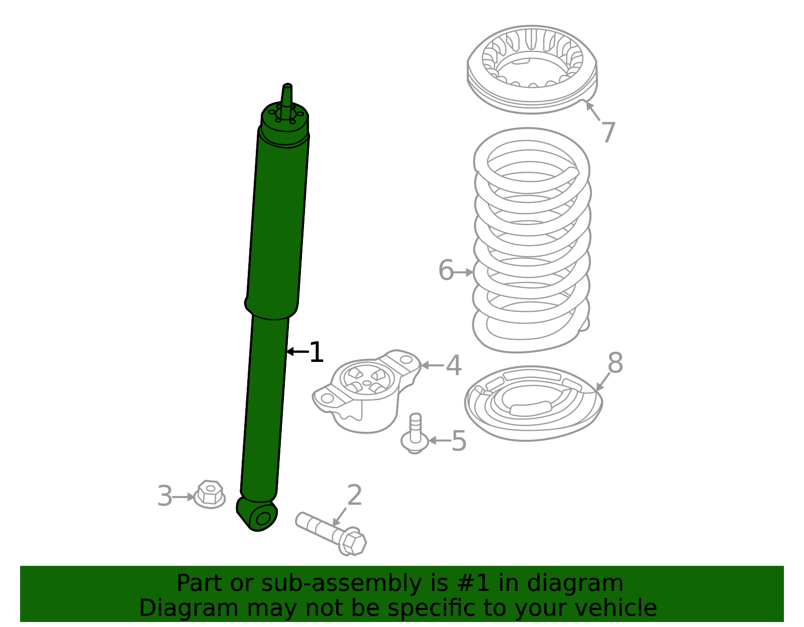 AM出品 CV6Z-18125-L - Shock Assembly 2013-2018 Ford Focus | Ford Parts Direct