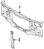 8972079570 - Body: Radiator Support for Isuzu Image
