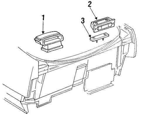 High Mounted Stop Lamp for 1986 Buick LeSabre #0
