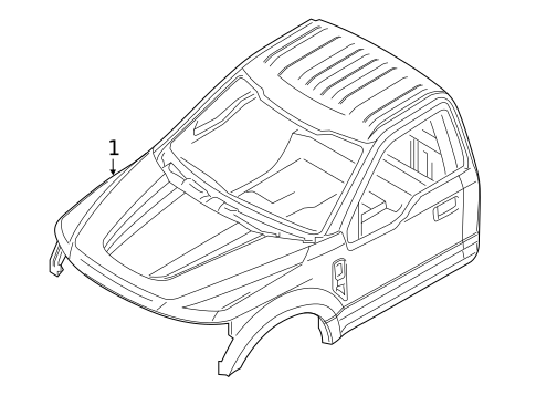 Cab Assembly for 2018 Ford F-350 Super Duty #2