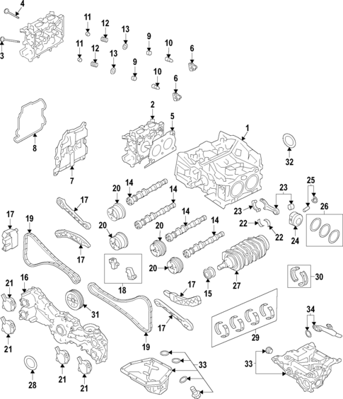 Engine for 2022 Subaru Crosstrek #1