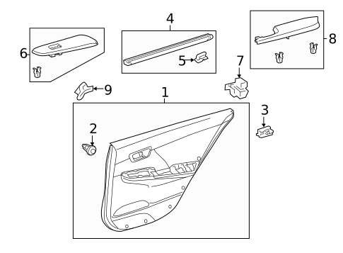 Front Door for 2014 Toyota Camry #3