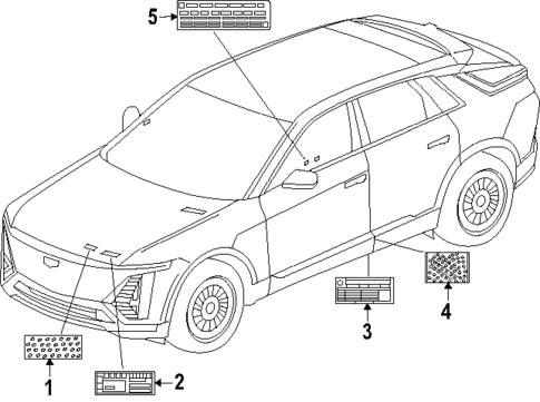 Labels for 2025 Cadillac OPTIQ #0