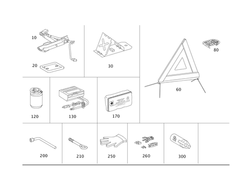 Tools and Accessories for 2013 Mercedes-Benz C250 #0