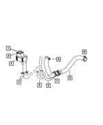 68211918AB - 5.7LGas; Engine: Engine Oil Cooler Supply Hose for Mopar Image