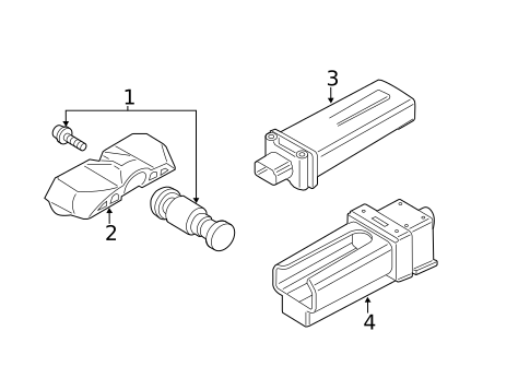 Tire Pressure Monitor Components for 2014 BMW X1 #0