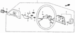 53110SB3673ZA - Chassis: WHEEL, STEERING *NH1L* (BLACK) for Honda Image