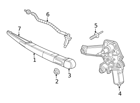 Wiper & Washer Components for 2024 Jeep Compass #1