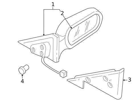 Outside Mirrors for 1997 Mazda Millenia #0