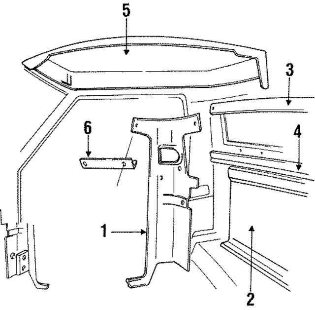 FOTZ10278D12AAC - Body: Rear Trim for Ford: Ranger Image