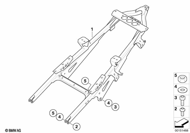 46517655585 - : Isa Screw - M10X35-8.8-zns3 for BMW-Motorrad Image