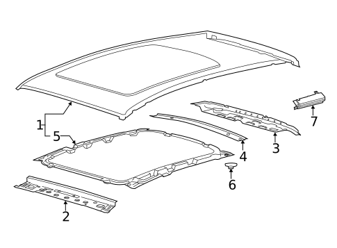 Roof & Components for 2016 Ford Escape #0