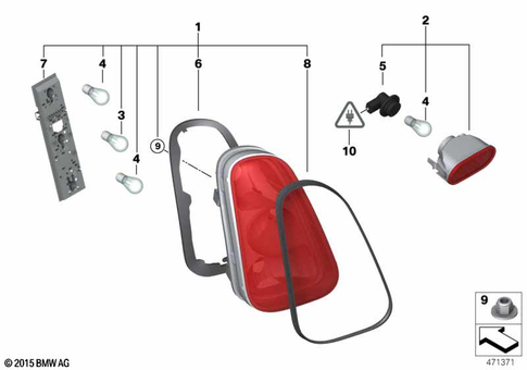 Rear Light for 2003 Mini Cooper S #0