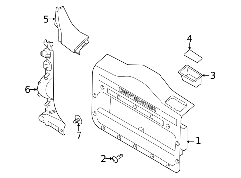 Interior Trim - Back Door for 2020 Land Rover Defender 110 #0