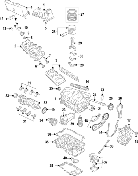 Engine for 2010 Ford Mustang #0