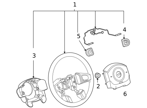 Steering Wheel & Trim for 2006 Pontiac G6 #1