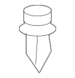 904670908722 - Body: Lower Cover Clip for Lexus: RX330, RX350, RX400h Image