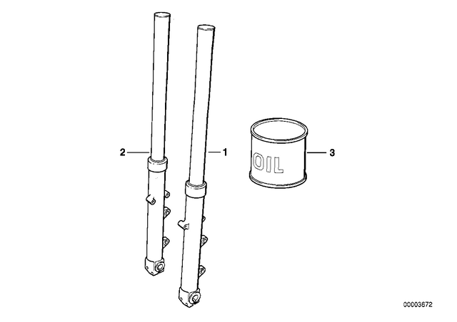 31427652283 - Front Axle, Front Suspension: Telescoping Fork Oil - 5000ML Sae10 for BMW-Motorrad Image