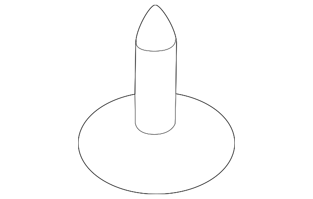 Fan & Motor Wing-Nut - Porsche (WHT-000-155)