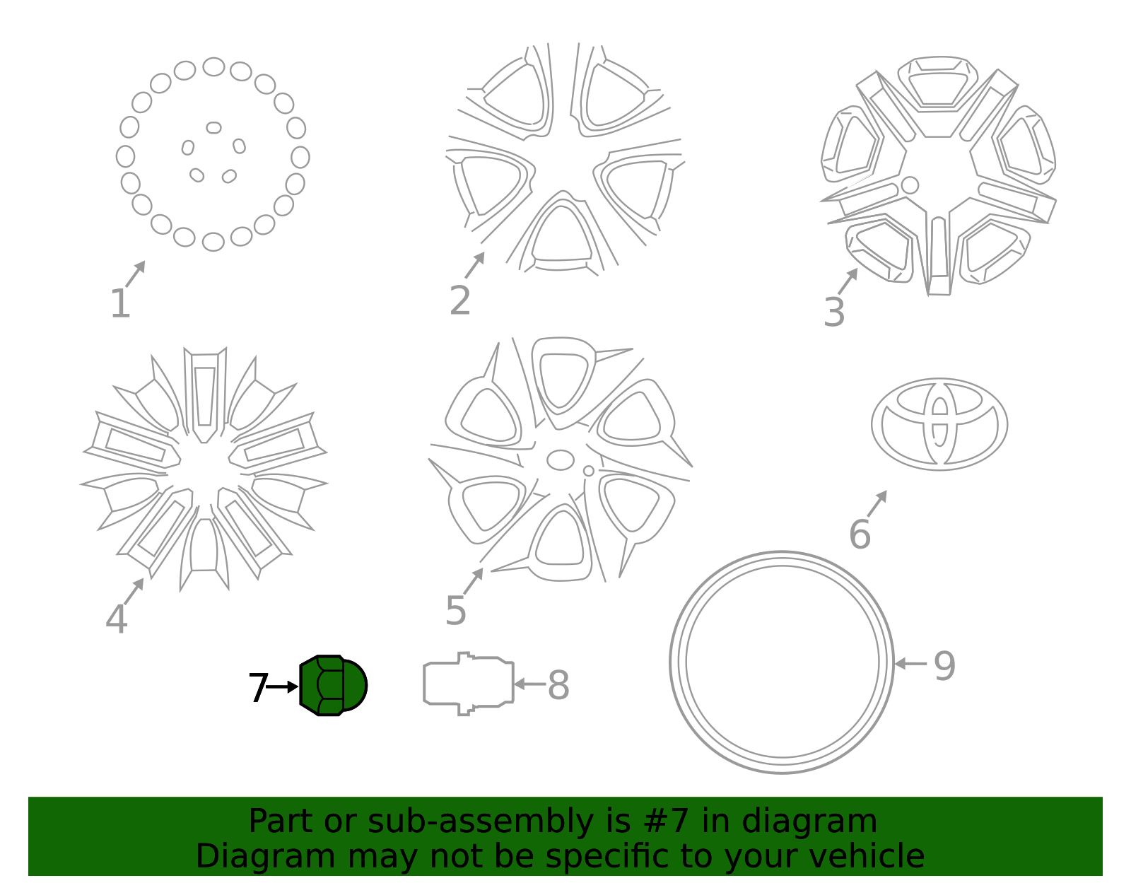 90942-01021 - Wheel Nut 1985-2025 Toyota | Longo Toyota Parts