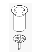 628502E100 - : Spare Retainer for Kia: Sportage Image