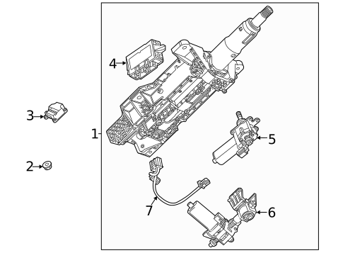 Steering Column Assembly for 2025 GMC Yukon XL #0