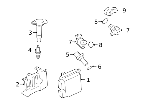 Ignition System for 2008 Mitsubishi Outlander #0