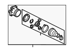 1K0498103Q - Suspension: Inner Joint Assembly for Volkswagen Image