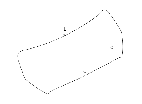 Glass - Lift Gate for 2023 Nissan Murano #0