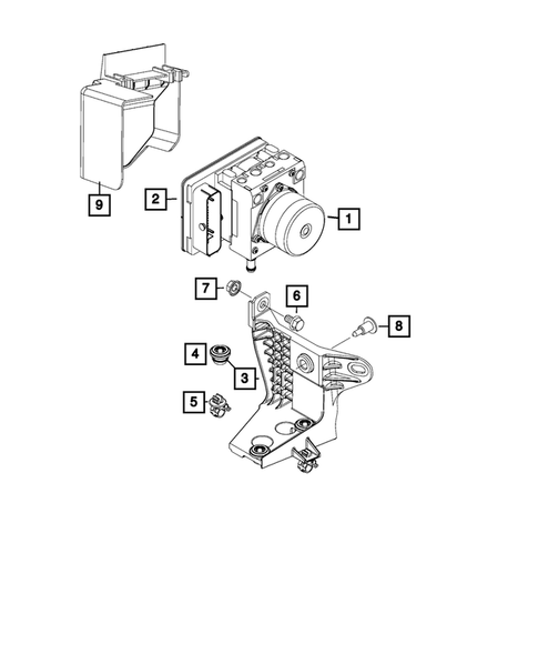 Hydraulic Control Unit, Brake Tubes and Hoses for 2017 Jeep Renegade #0