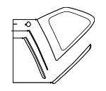 65209SJ020 - : Quarter Glass for Subaru: Forester Image