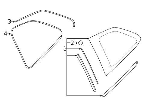 Glass & Hardware for 2021 Subaru Forester #0