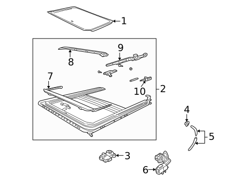 Roof for 2005 Mercury Mountaineer #0
