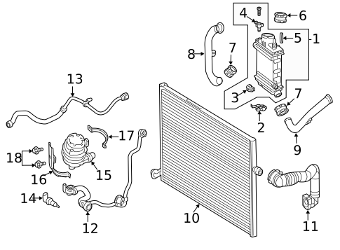Intercooler for 2020 Mercedes-Benz GLC 43 AMG&reg; #1