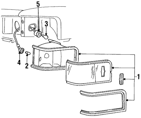 Corner & Side Marker Lamps for 1995 Lincoln Town Car #0