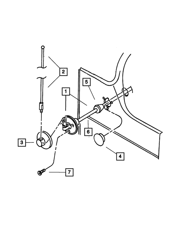 56038545AD - Instrument Panel and Radios and Consoles: Antenna Mast for Mopar Image