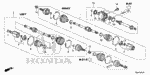 44317SNEA21 - Chassis: BAND, OUTBOARD BOOT (GKN) for Honda Image
