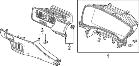 Instrument Panel Components for 2022 Honda Civic #3