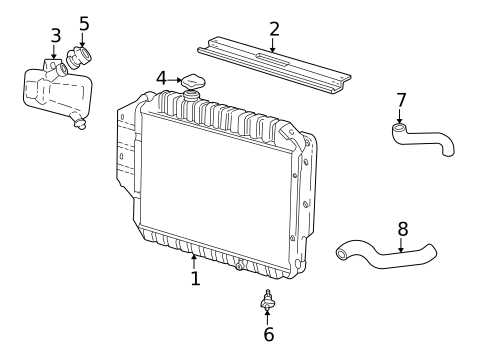 Radiators, Coolers & Related Components for 2001 Ford E-150 Econoline #0