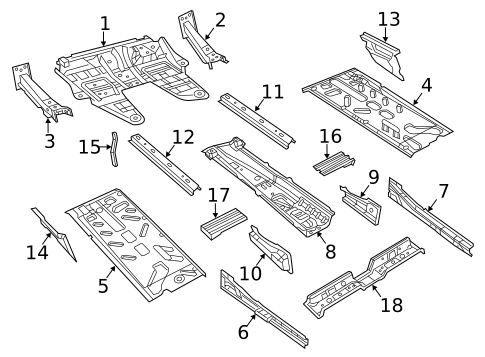 Floor & Rails for 2019 Fiat 500 #0