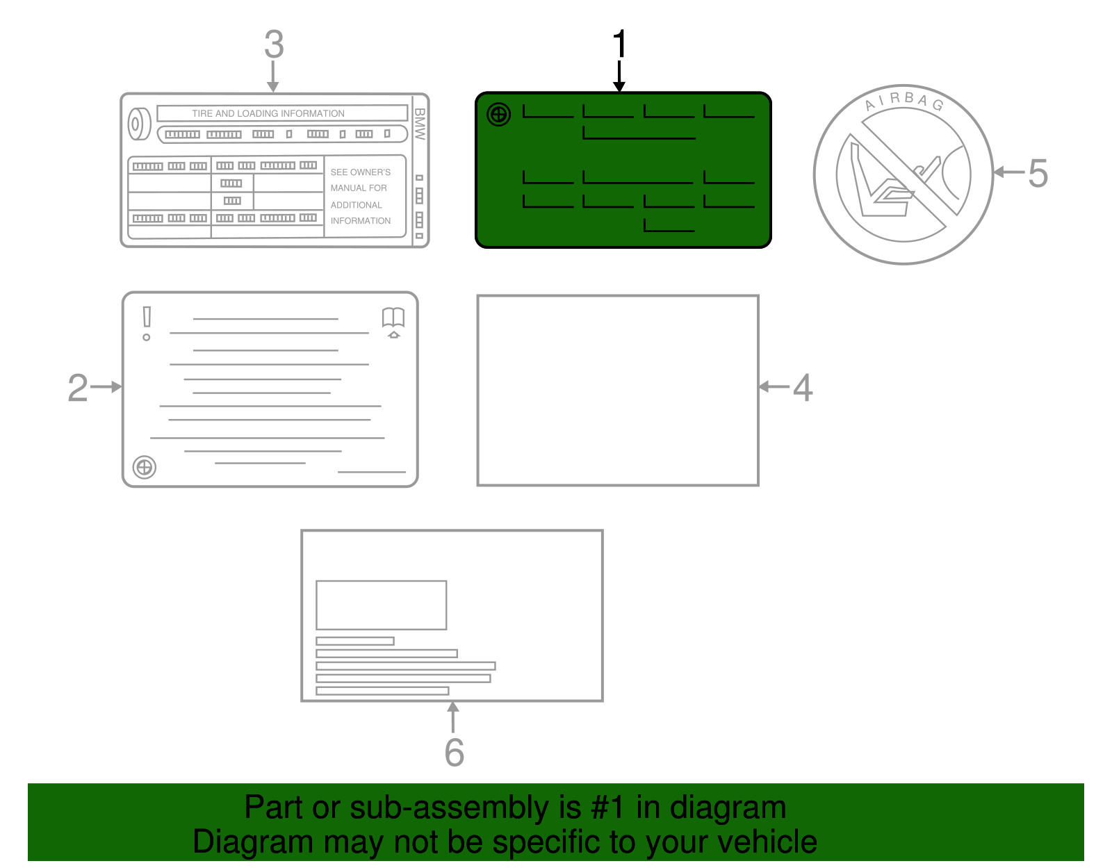 Info Label - BMW (71-23-9-163-046)