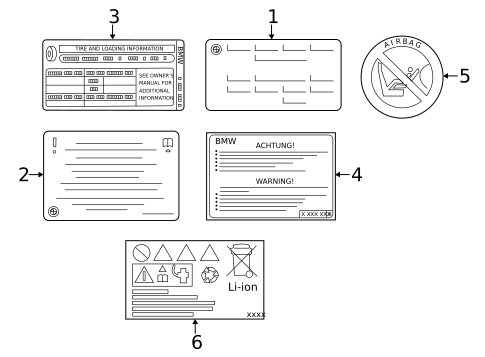 Information Labels for 2020 BMW 540i #3
