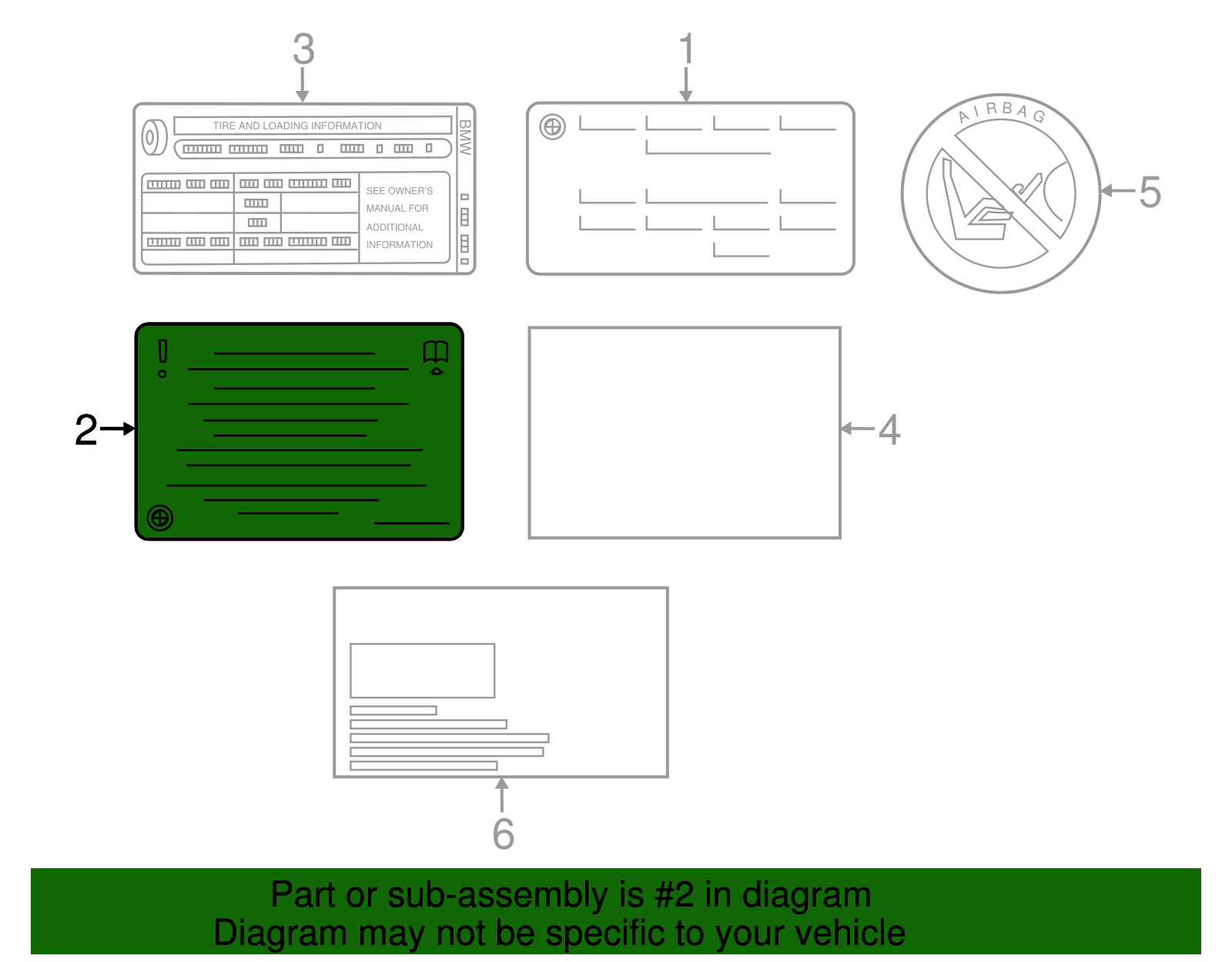 Emission Label - BMW (71228642452)