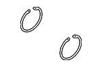 JCR110805 - : Snap Ring for Jaguar: Vanden Plas, XJ8, XJR, XK8, XKR Image