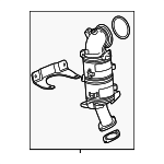 12729318 - : Catalytic Converter for Buick: Enclave | Cadillac: XT6 | Chevrolet: Traverse | GMC: Acadia Image