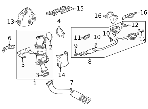 Catalytic Converter for 2022 Cadillac XT6 #0