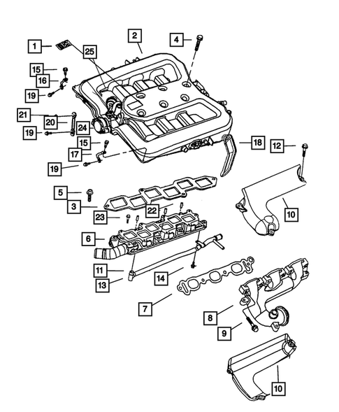Manifolds for 2001 Dodge Intrepid #0