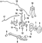 44348SF1000 - Suspension: Hub Seals for Honda: Prelude Image