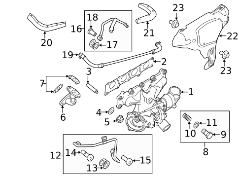 Exhaust Manifold for 2017 Land Rover Discovery Sport #0